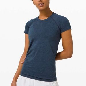 Lululemon Navy Swiftly Tech Short Sleeve Shirt